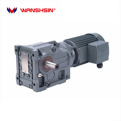Wanshsin Grey K سری Helical Transmission Speed ​​Reducer Spur Motor Gear Electric Bevel for Logistics